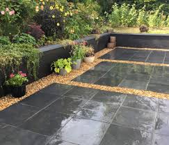 Not so with this minimalist row of stones edging a sidewalk. Slate Paving Ideas Garden Design Inspiration Nustone