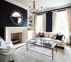 How to decorate living room with dark walls. 28 Ideas For Black Wall Interiors How To Style Them