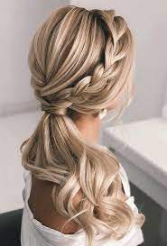 Coiffure Hairstyle Hair Styles Wedding Ponytail Hairstyles Long Hair Styles