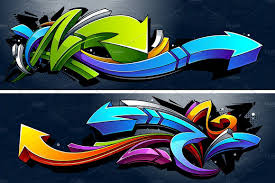 Graffiti Vector Arrows Graffiti Graffiti Wall Art Arrow Illustration