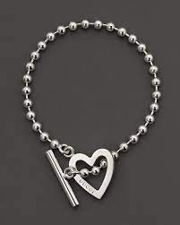 Gucci Sterling Silver Toggle Heart Bracelet Jewelry Accessories Bloomingdale S Jewelry For Her Heart Bracelet Fine Jewelry Bracelets