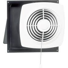 The fan was activated with a pull chain. Broan Nutone 430 Cfm Through Wall Chain Operated Utility Exhaust Fan For Garage Kitchen Laundry And Rec Rooms 506 The Home Depot