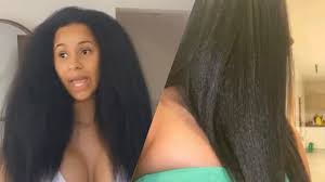Cardi b rarely can be seen in her natural edition, but now decided to post a video showing her lush, curly hair. Cardi B Gives Us Her Natural Hair Secrets And Routine Full Video Celeb 60 Youtube