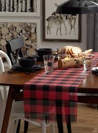 Chemin de table glitter rose. Le Chemin De Table Carreaux Chasseur 35 X 180 Cm Simons Maison Centres Et Chemins De Table Accessoires De Table Simons