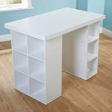 Counter Height Craft Table Multiple Colors Walmart Com Craft Tables With Storage Craft Table Diy Craft Room Office