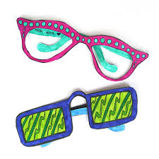 Print sunglasses coloring page (color). Free Printable Reading Glasses Coloring Bookmarks Moms And Crafters