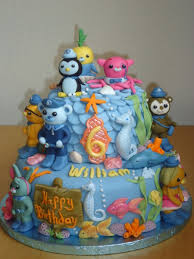 The fun water tank decorations; Octonauts Birthday Cake Chocolate Fudge Cake With Chocolate Ganache And Light Chocolate Mousse Filling Then Covered With Fondant And Toppe Cakecentral Com