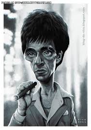 Black And White Scarface Sketch Electronico Scarface Al Pacino As Scarface Photoshop 2011 Visage
