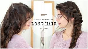 Today straight downdos, curls, knots and ponytails are in the tops of hair style trends. Cute Easy Hairstyles For Long Hair Youtube