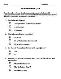 Read on for some hilarious trivia questions that will make your brain and your funny bone work overtime. Barack Obama Quiz By Christina Robillard Teachers Pay Teachers