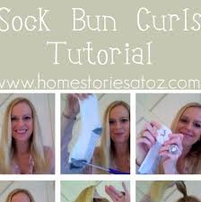 You will need:hair elasticlonely sockscissorsbobby pinshairspray (optional)to keep up with what i'… Sock Bun Curls Tutorial