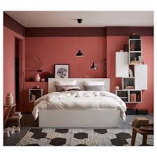 Malm Bettgestell Hoch Mit 4 Schubladen Weiss Lonset Ikea Deutschland In 2020 Malm Bed Frame High Bed Frame Malm Bed