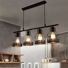 Get lighting that will decorate, add class to your space and offer a welcoming glow. Industrial Pendant Lighting Edison Metal Caged Vintage Hanging Pendant Lamps Rustic Pendant Light Fixture For Kitchen Dining Room Bar Hotel Not Included E27 Bulbs Walmart Com Walmart Com
