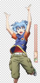 Tons of awesome nagisa shiota wallpapers to download for free. Shiota Nagisa Ansatsu Kyoushitsu Render Teal Haired Male Character Transparent Background Png Clipart Hiclipart