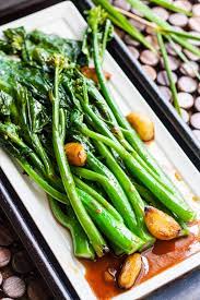 Chinese Broccoli With Oyster Sauce Recipe Gai Lan Steamy Kitchen Recipe Chinese Broccoli Recipe Veggie Dishes Vegetable Dishes