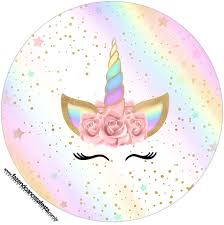 Unicorn With Rainbow Free Printable Cupcake Wrappers And Toppers Oh My Fiesta In English The horn, eyes and ears are printables i used the fantastic unicorn flower template from abbi at abbi kirsten collections to make the 3 rainbow paper flowers. unicorn with rainbow free printable