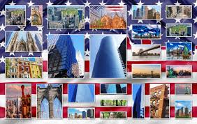 See more ideas about america, building, history. New York City Bilder Collage Aus Verschiedenen Beruhmten Orte Wahrzeichen Von New York Usa Usa Mit Der Amerikanischen Flagge Im Hintergrund Lizenzfreie Fotos Bilder Und Stock Fotografie Image 48657819