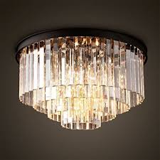 Searchlight traditional flush ceiling light in antique brass finish with bevelled glass 8235ab. 219 99 Ella Fashion Luxurious Modern Crystal Chandelier Lightin Modern Crystal Chandelier Crystal Chandelier Lighting Pendant Ceiling Lamp