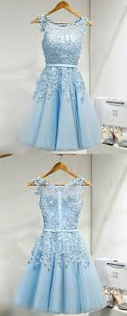 Homecoming Dresses Baby Blue Homecoming Dresses Sweet Fashion Dresses Cheap A Line Dresses W Trendy Party Dresses Prom Party Dresses Blue Homecoming Dresses