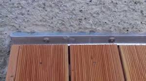 Winkelbleche Feuchteschutz Fur Eine Terrasse Aus Holz Youtube