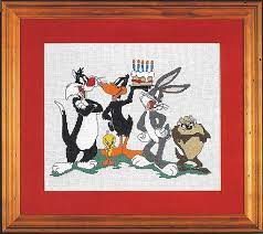 Marvin the martian pattern grid size: Crossstitch Warehouse Looney Tunes Happy Birthday