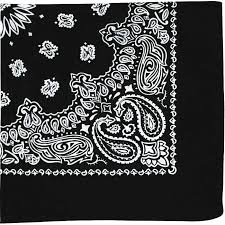Bandana Paisley Pattern Black And White Bandana Black With White Pattern Jpg 700 700 Bandana Print Paisley Black And Red