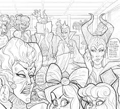 Get festive with this maleficent coloring page! Disney Villain Cafe Coloring Page Hello All