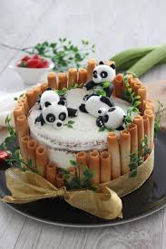Recette Gateau D Anniversaire Enfant Panda Fraise Rhubarbe Recette Gateau D Anniversaire Panda Gateau Anniversaire Gateau D Anniversaire Enfants