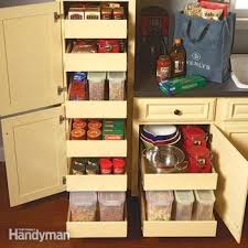 Our extenstive product range is suitable for new and existing transform hard to reach pantry cabinets in your kitchen storage with pull out wire baskets. Kitchen Storage Pull Out Pantry Shelves Diy Family Handyman
