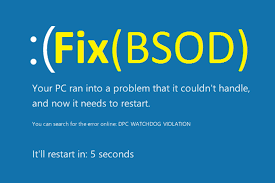 Turn off automatic restart as the first blue screen of death fix, we will try to disable the automatic restart function, because the windows' automatic restart option is set by as the problem might be hardware related, doing this will reduce the error risks whenever you decide to install the windows 10. 3 Quick Ways To Fix Blue Screen Of Death Bsod Error