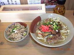 我部祖河食堂のｱﾝﾃﾅｼｮｯﾌﾟ げんじや のｿｰｷそば じゅーしー food beef okinawa