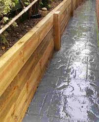 Railway sleepers look amazing, and will give your. Retaining Wall Contractors Builders Installers Mentone Vic 3194 Australia Tuff Stuff Retaining Walls