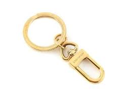 Key Ring Louis Vuitton Porte Cles Yellow Metal Leather Strap Missing Keyring Louisvuuitton Mulberry Wallet Key Rings Keychain
