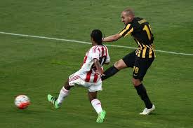 Ελ αραμπί και καμαρά σκόραραν για τους φιλοξενούμενους στο πρώτο μέρος. Olympiakos Aek 1 2 Ta Gkol Toy Telikoy Videos Onsports Gr