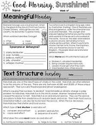 Ela Morning Work 3rd Grade I Distance Learning I Google Slides Morning Work Math Morning Work Ela Worksheets