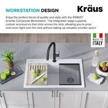 Make it easy to connect your sink and plumbing with kitchen sinks featuring a range of drain locations. Granite Kitchen Sinks