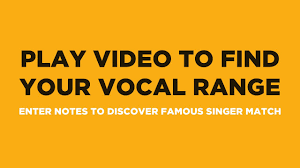 Find Your Vocal Range Famous Singer Match