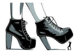 Drawing Of Woman Fashion High Heel Shoes Boots In Ink Engraving Vintage  Style Digital Art By Dean Zangirolami | Fine Art America