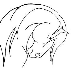 Horse Head Line Drawing Clipart Best Horse Head Drawing Horse Canvas Painting Horse Drawings