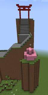 This Is The Last Flight Of Stairs The Cherry Blossom Tree And The Second Torii Gate Materials Used Bone Meal Cherry Blossom Tree Blossom Trees Torii Gate