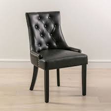 Shop for black faux leather chairs at walmart.com. 6 X Luxury Black Faux Leather Scoop Back Dining Chair Black Satin Legs The Furniture Market