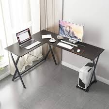 Some corner desks have large desktops which create more space for users and enable items to be reached easily. Soges L Shaped Deak Large Corner Desk Computer Desk Office Table Computer Workstation For Home Office Zj1 Bk A Buy Online In Moldova At Moldova Desertcart Com Productid 164739978