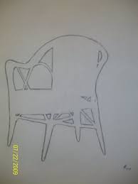 Negative Space Chair By Maeoneechan On Deviantart Space Drawings Negative Space Cool Drawings