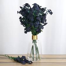 You can either incorporate these silk flowers into a small flower arrangement or create a diy canopy with them! 12 Bushes Navy Blue Artificial Silk Baby Breath Flowers Wedding Centerpieces Diy Baby Breath Flowers Babys Breath