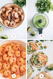 Spicy Shrimp Tacos Garlic Cilantro Lime Slaw The College Housewife