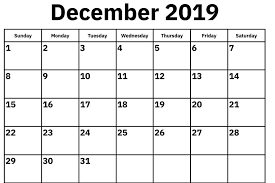 Free Blank December Calendar 2019 Printable Template Pdf Word Excel 2 February Calendar September Calendar Printable Calendar Template