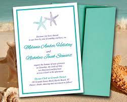 Starfish Beach Wedding Invitation Template Regency Purple Teal Blue Green Nautical Wedding Invitations Beach Wedding Invitations Wedding Invitation Templates