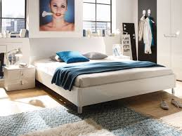 Lydia Doppelbett Weiss Hochglanz Lackiert 160 X 200 Cm Bett Futonbett Schlafzimmer Weiss