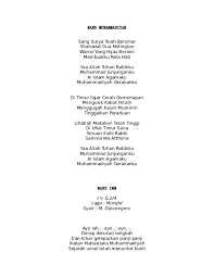 Lirik lagu mars muhammadiyah, mars imm dan hymne imm mars muhammadiyah sang surya telah bersinar shahadat dua melingkar warna yang hijau berseri membuatku rela hatiyaa allah tuhan rabbiku muhammad junjunganku al islam agamaku muhammadiyah gerakanku di timur fajar cerah gemerlapan mengusik kabut hitam menggugah kaum muslimin tinggalkan peraduan lihatlah matahari telah tinggi di … Mars Muhammadiyah Cahyo Wulan Academia Edu