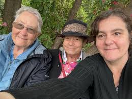 This is a picture of my two moms and I. They have been together for 51  years, married legally for 8. Love truly makes a family!